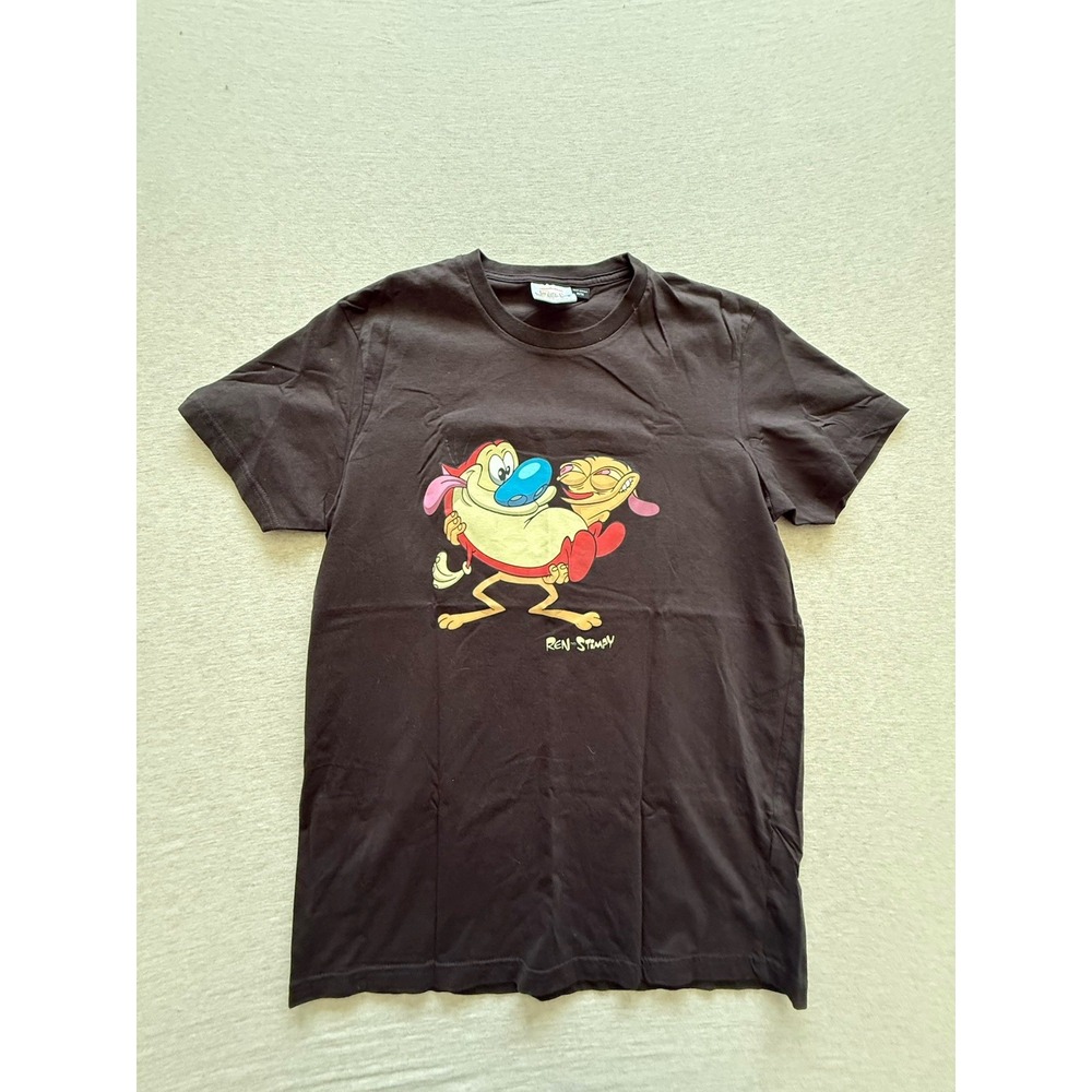 REN & Stimpy Youth Black Tshirt Size Medium